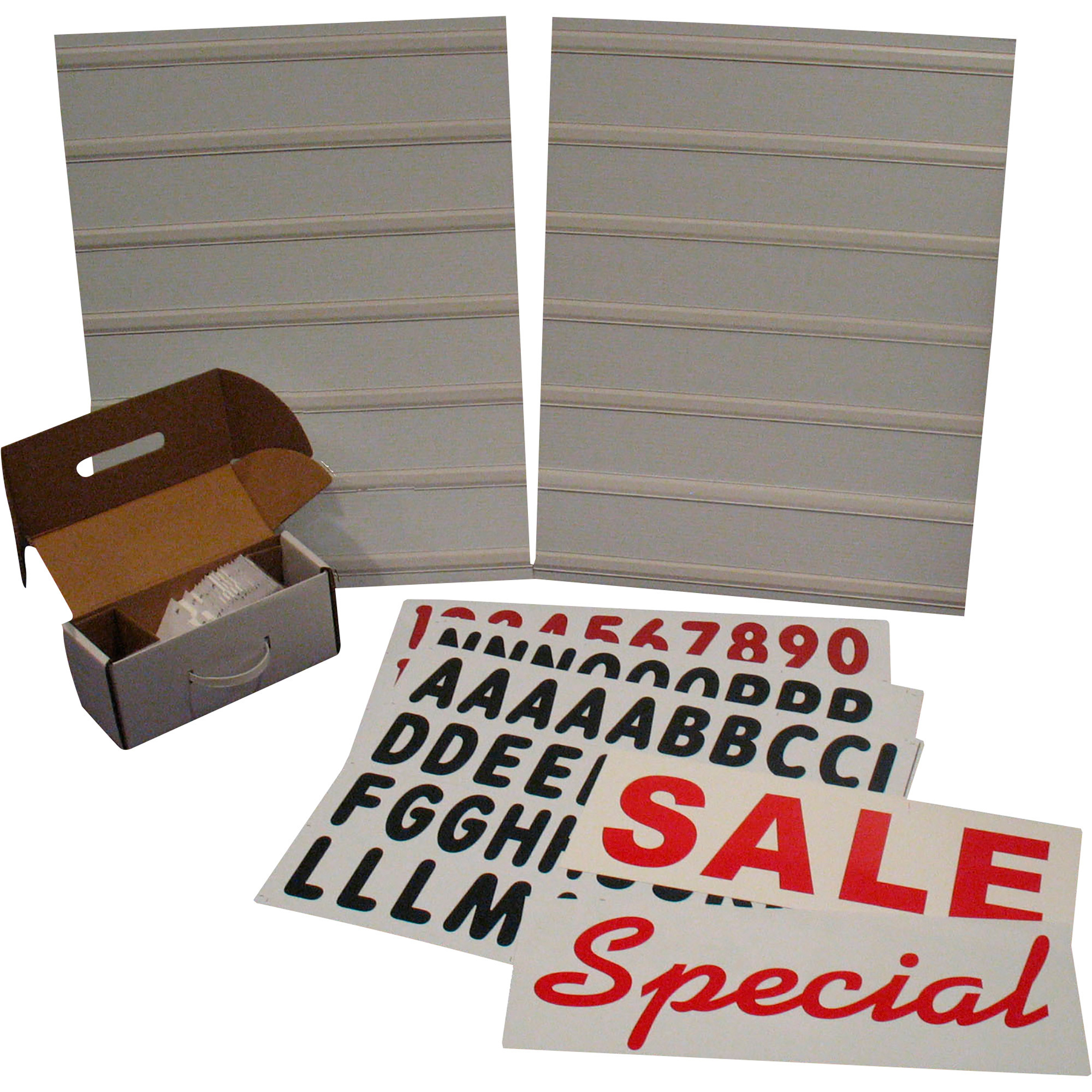 Plasticade Message Board for Signicade, White, 24in.L x 36in.H, Model# 8410